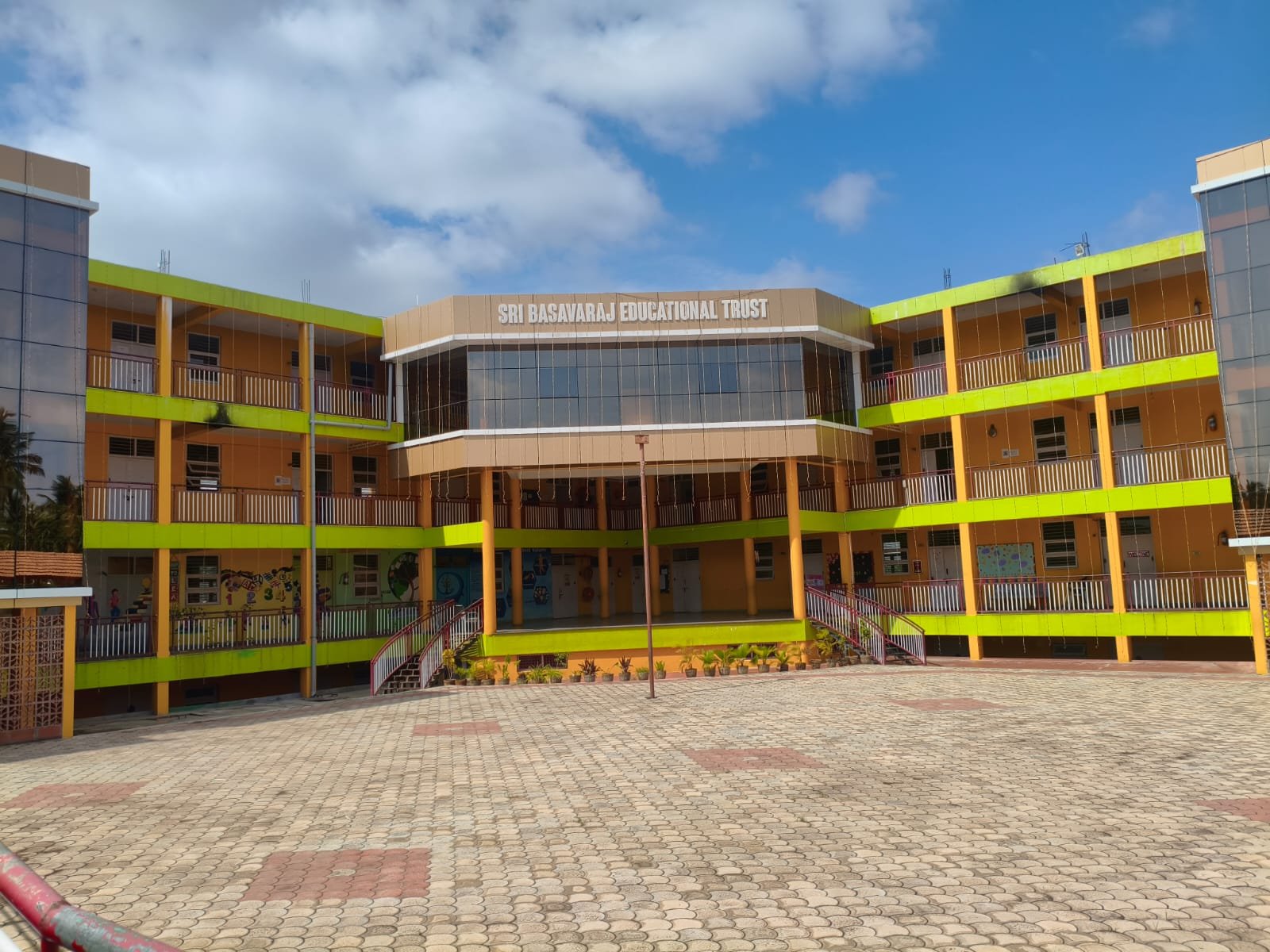 Front view of Sri Basavaraj Educational Trust campus